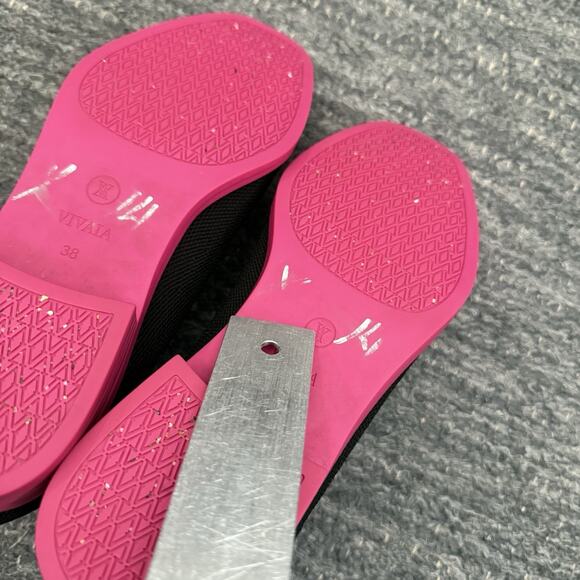 Vivaia Ryan Pro Square Toe Ankle Boots 7.5 Black Knit Water Repellent Booties - Picture 11 of 12